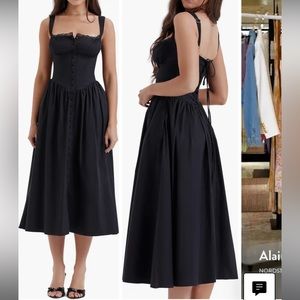 House of CB Tatiana Corset Dress in Black - Size XL